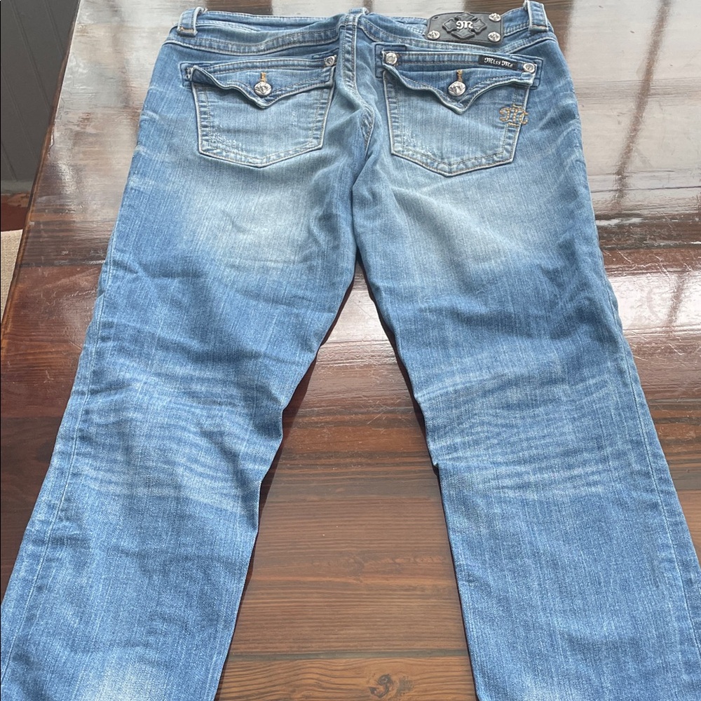 Miss Me Women's Blue Ankle Jeans